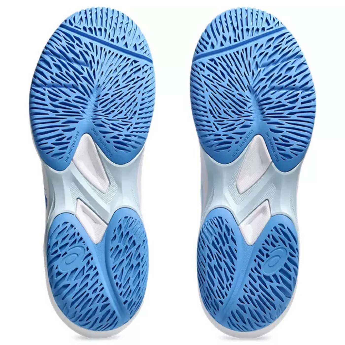 Asics Game FF Womens Tennis Shoes - White/Blue Coast