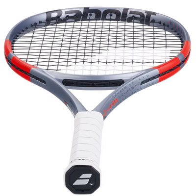 Babolat Pure Strike Team Gen 4 Unstrung Tennis Racquet - Carbon Gray/Neon Red