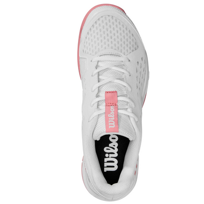 Wilson Rush Pro Jr L Tennis Shoes - White / White / Mauve Pink