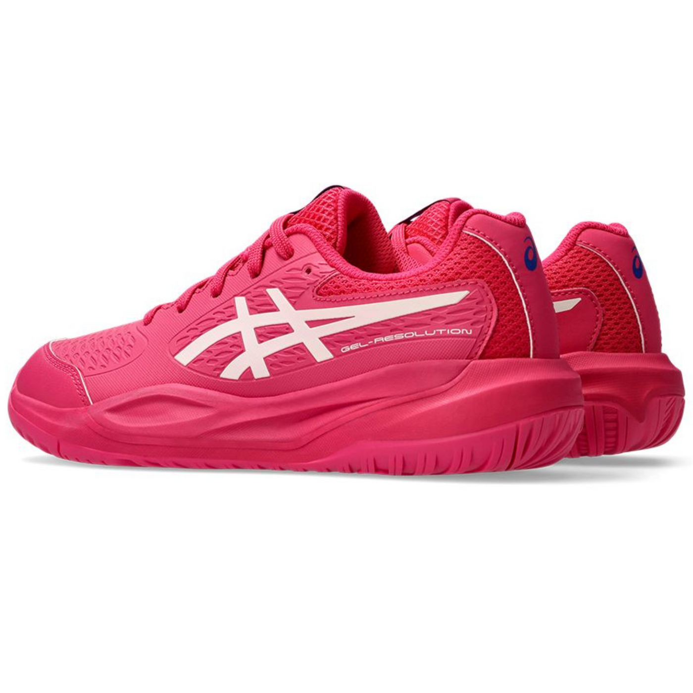 Asics Gel Resolution X Junior Tennis Shoes - Bright Rose/Cream