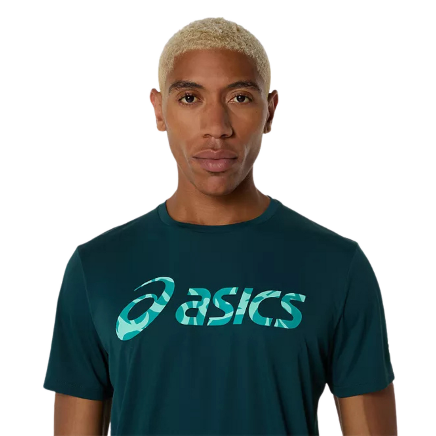 Asics Match Seasonal Graphic Mens Tee - Saxon Green