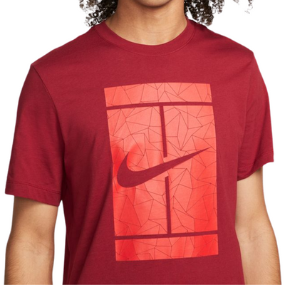 Nike Court Men Seasonal Tennis T-Shirt - Pomegranate