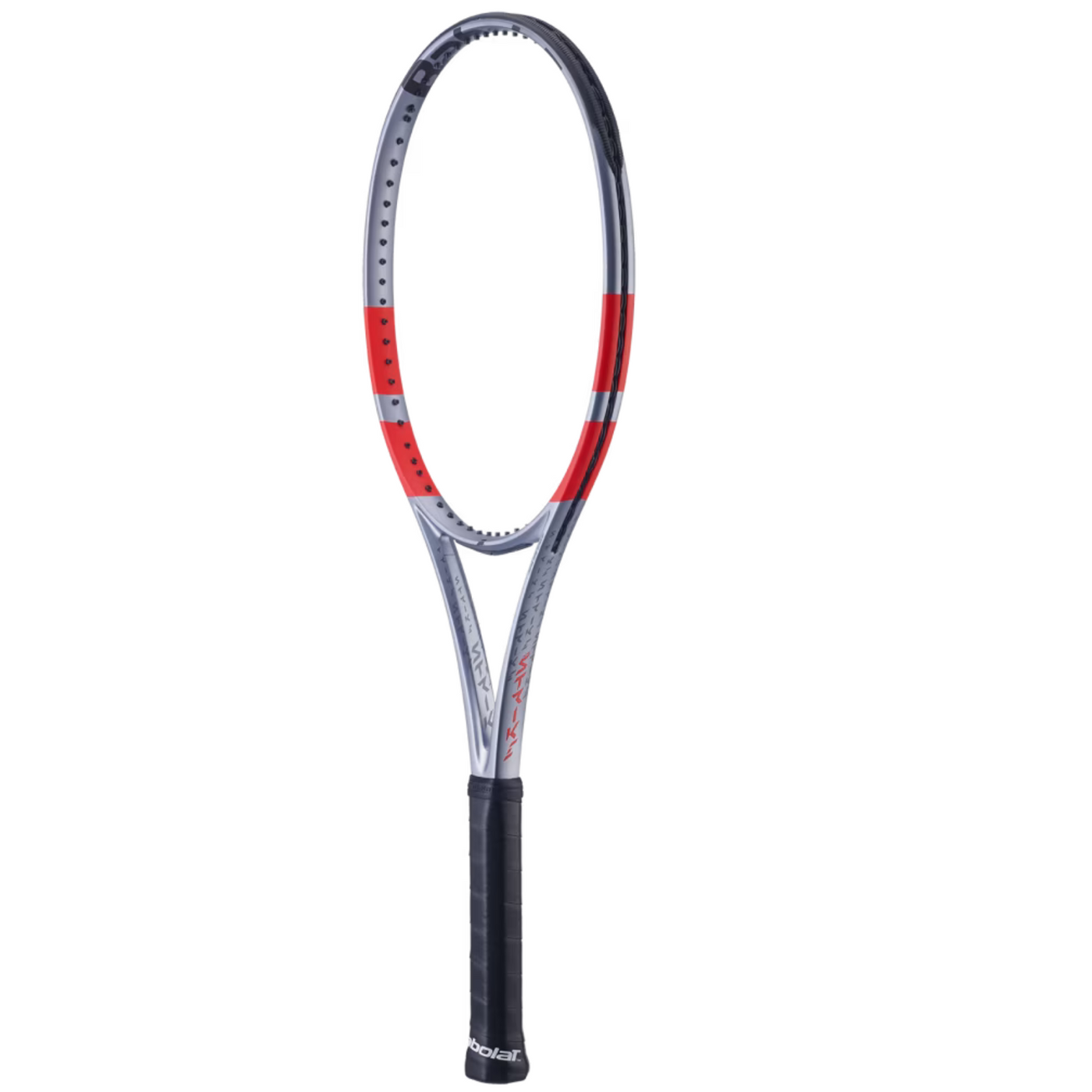 Babolat Pure Strike 16/19 Gen 4 Unstrung Tennis Racquet - Carbon Gray/Neon Red