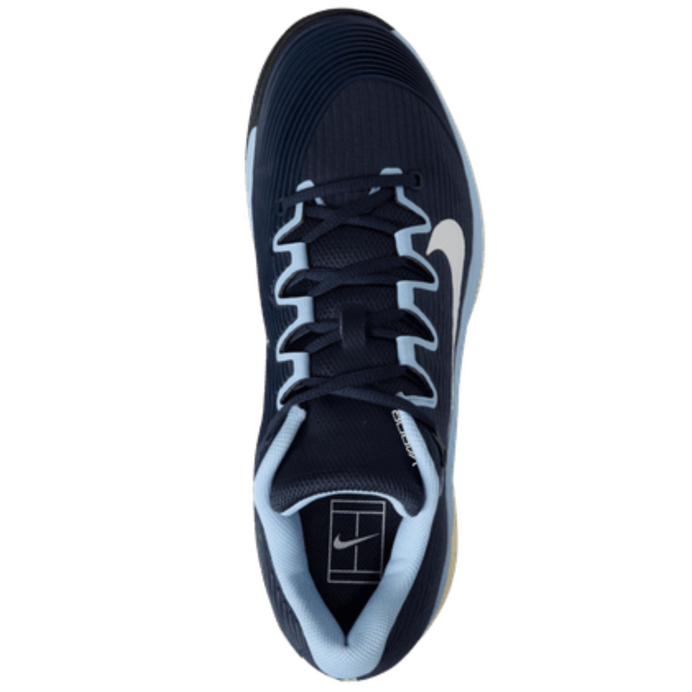 Nike Vapor 12 Mens Hard Court Tennis Shoes - Midnight Navy/White Psychic Blue/Black