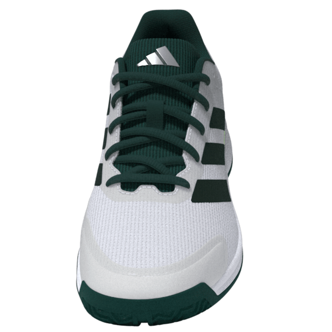 Adidas Ubersonic Junior Tennis Shoes - Pure Teal/Silver Metallic/ Lucid Lemon