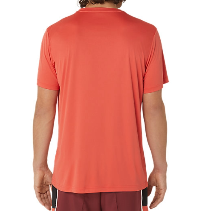 Asics Mens Court GS Graphic Tee - Red Snapper