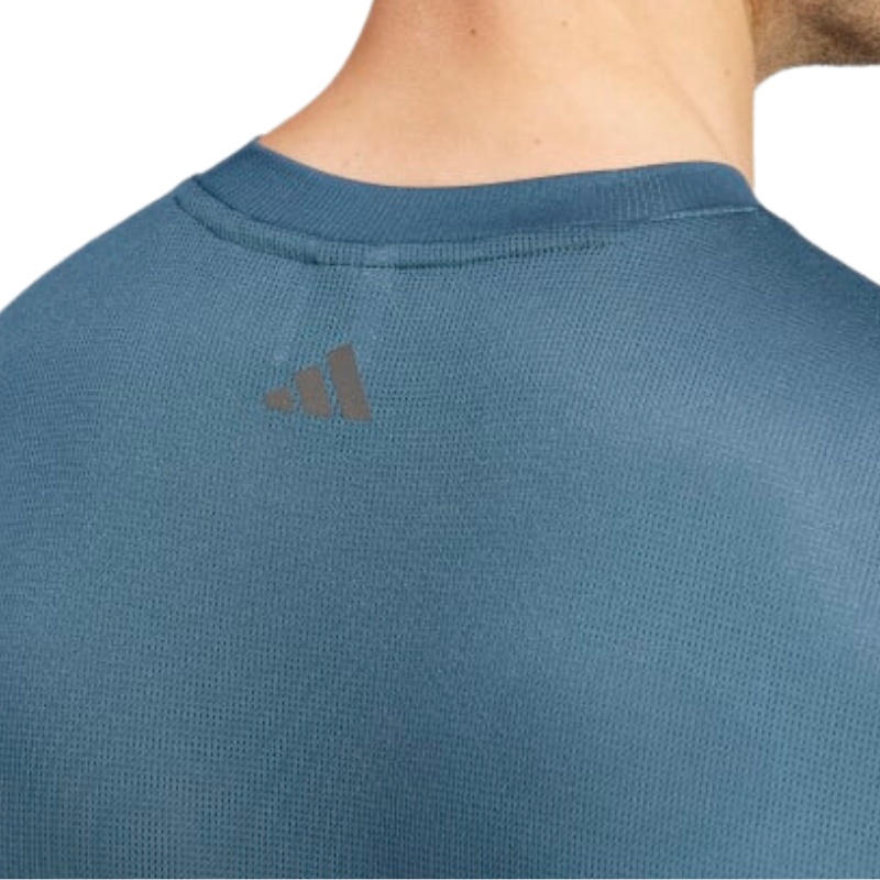 Adidas Hiit Graphic Slogan Men Training Tennis T-Shirt - Arctic Night