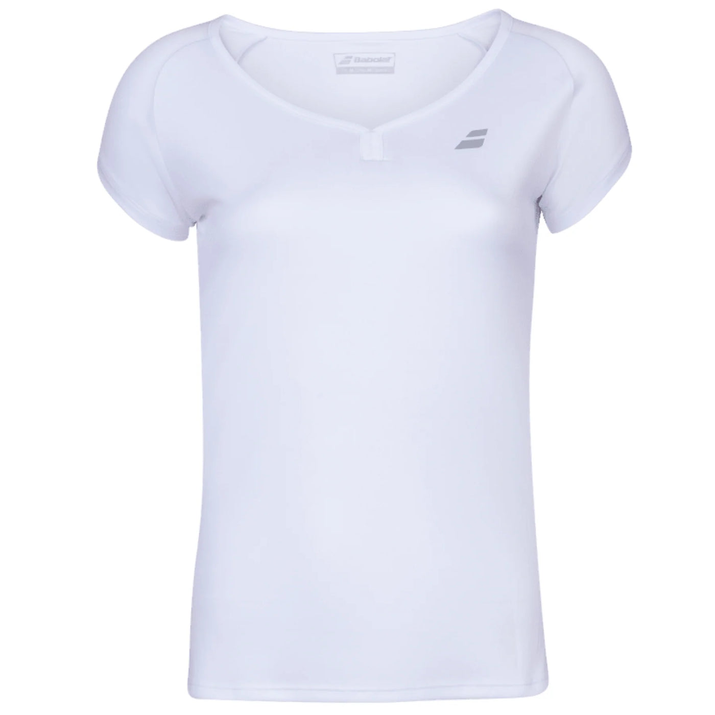 Babolat Play Cap Sleeve Girls Top - White/White