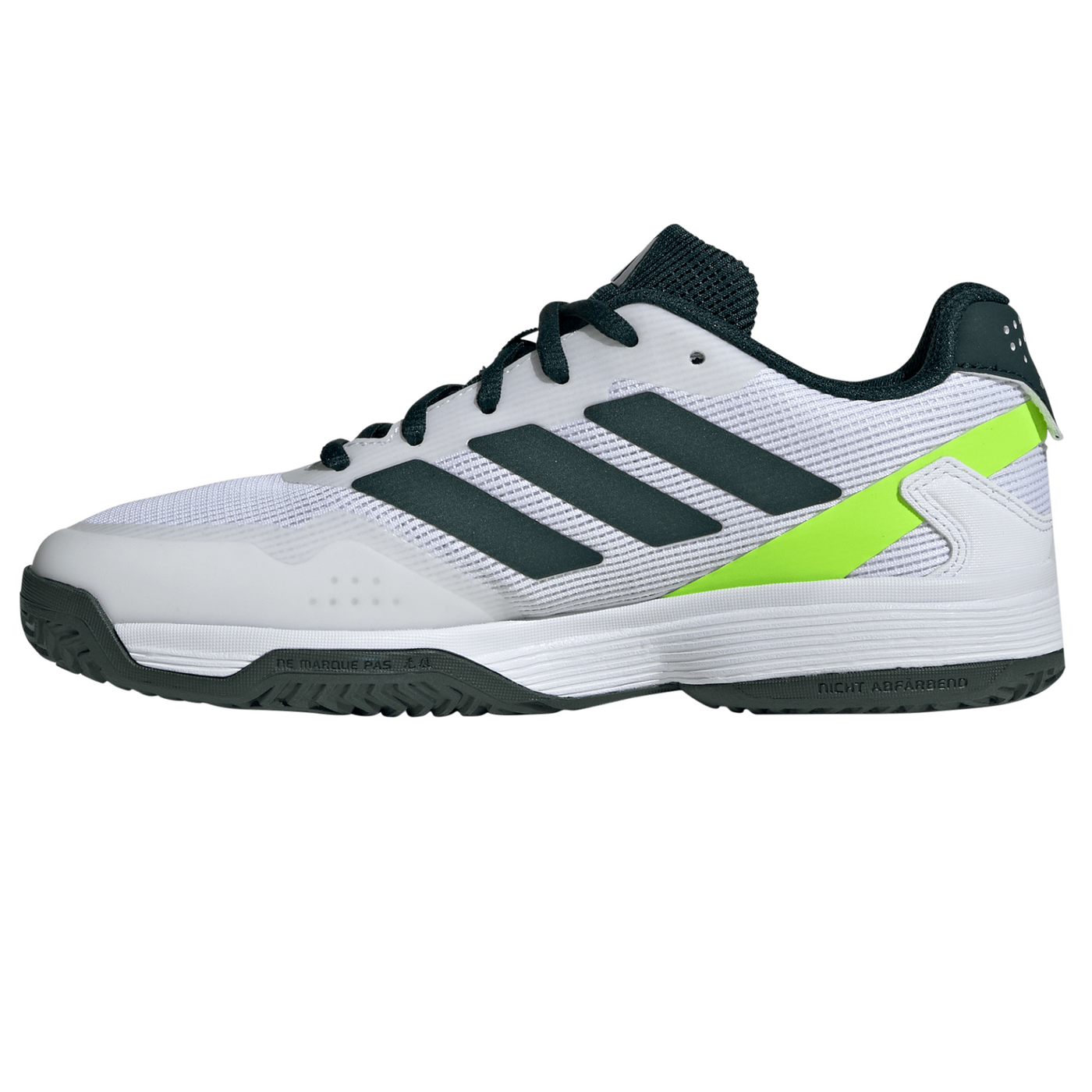 Adidas Ubersonic Junior Tennis Shoes - Pure Teal/Silver Metallic/ Lucid Lemon