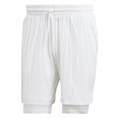 Adidas 2 in 1 Mens Tennis Short Pro - White