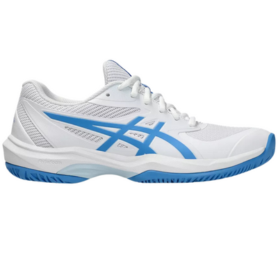 Asics Game FF Womens Tennis Shoes - White/Blue Coast