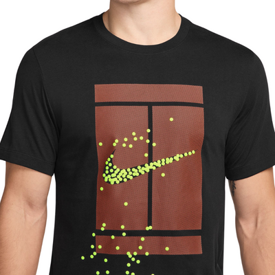 Nike Court Mens Tennis T-Shirt - Black