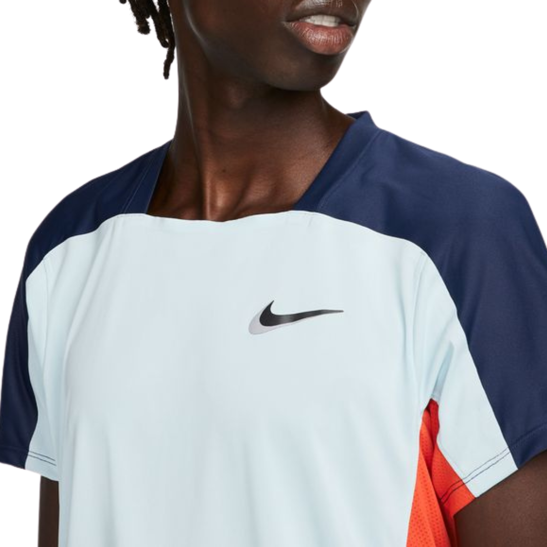 nike court dry color block top