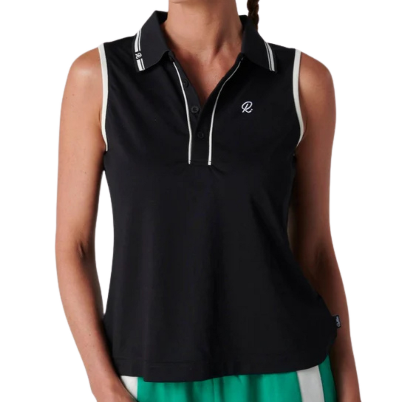 Rallee Reina Womens Tennis Polo – Black