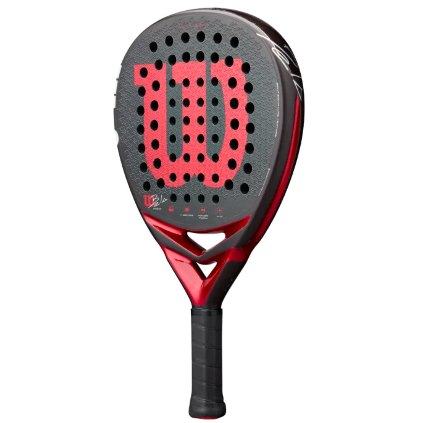 Wilson Bela Pro V3 Padel Racquet - Black/Red
