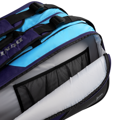 Dunlop FX Performance Thermo 12 Racquet Tennis Bag - Violet/Black/Cyan