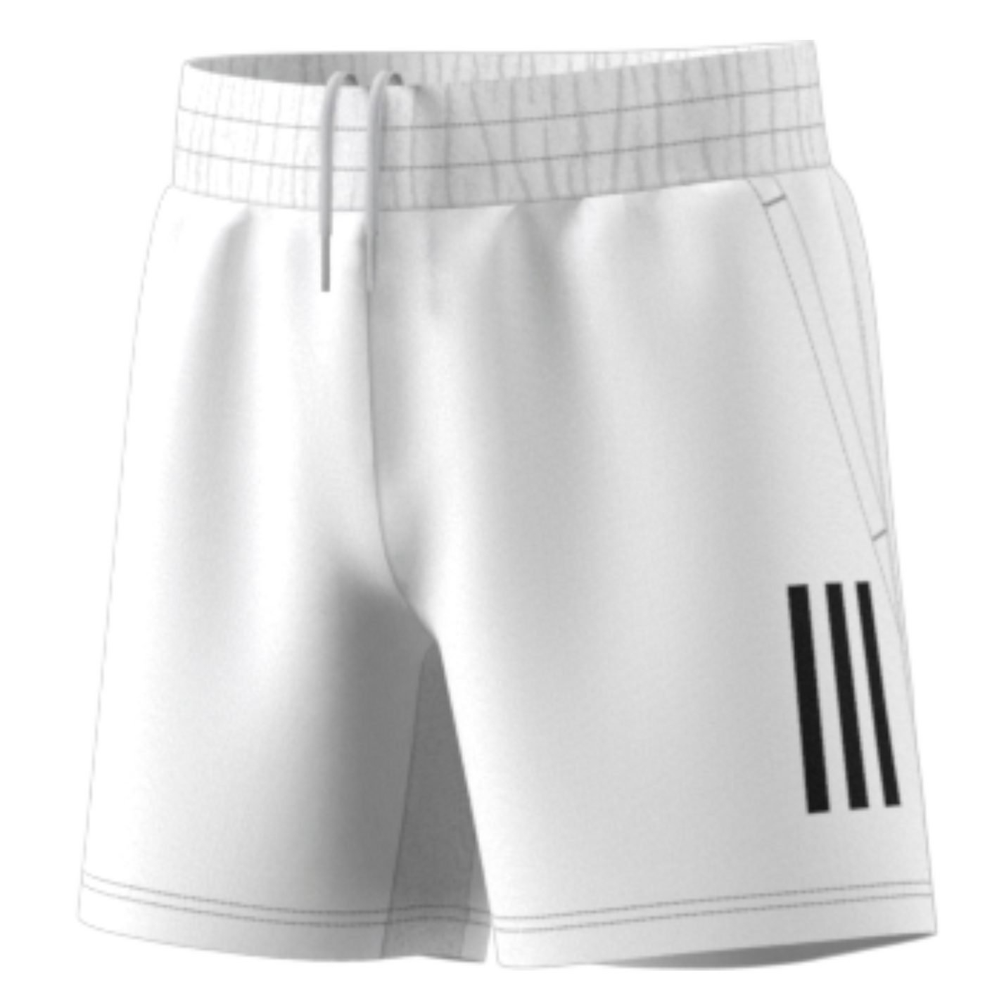 Adidas Performance Club 3S White Boys Tennis Short