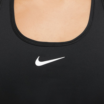 Nike Swoosh Medium Support Women's Padded Sports Bra - White/Stone Mauve/Black