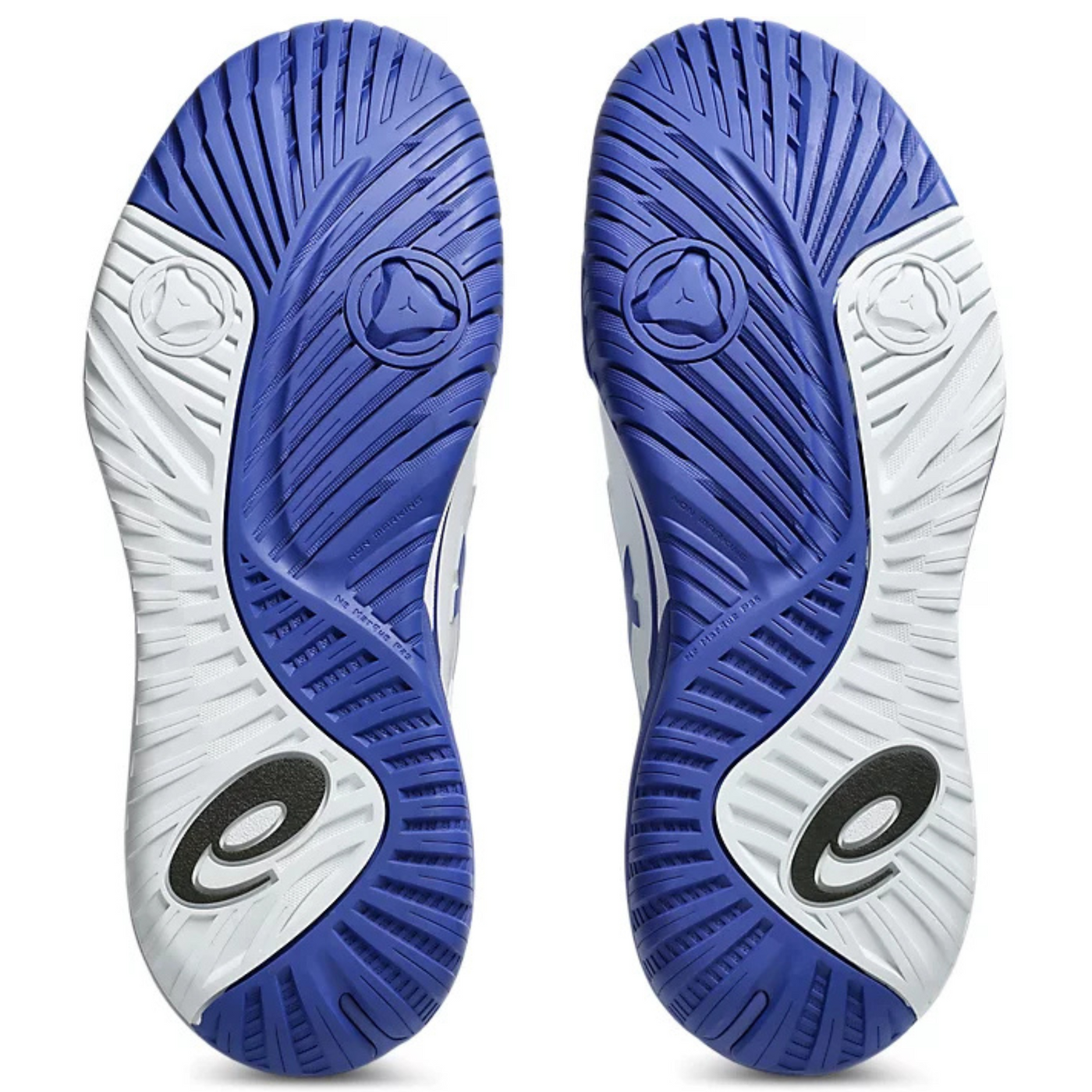 Asics Gel Resolution X Wide 2E Mens Tennis Shoes - White/Dark Cobalt