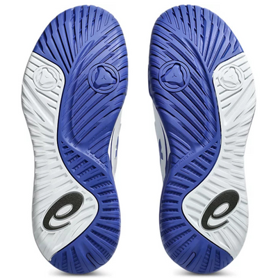 Asics Gel Resolution X Wide 2E Mens Tennis Shoes - White/Dark Cobalt