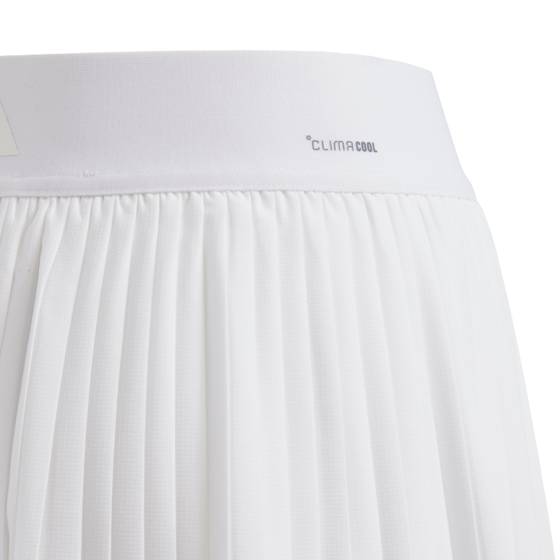 Adidas G Club Pleat Junior Tennis Skirt - White