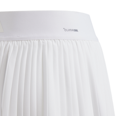 Adidas G Club Pleat Junior Tennis Skirt - White