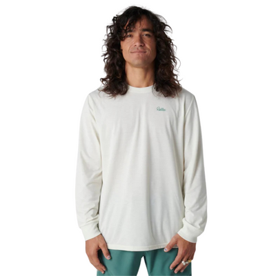 Rallee Rafter Long Sleeves Classic Mens Tennis Tee - Vintage White