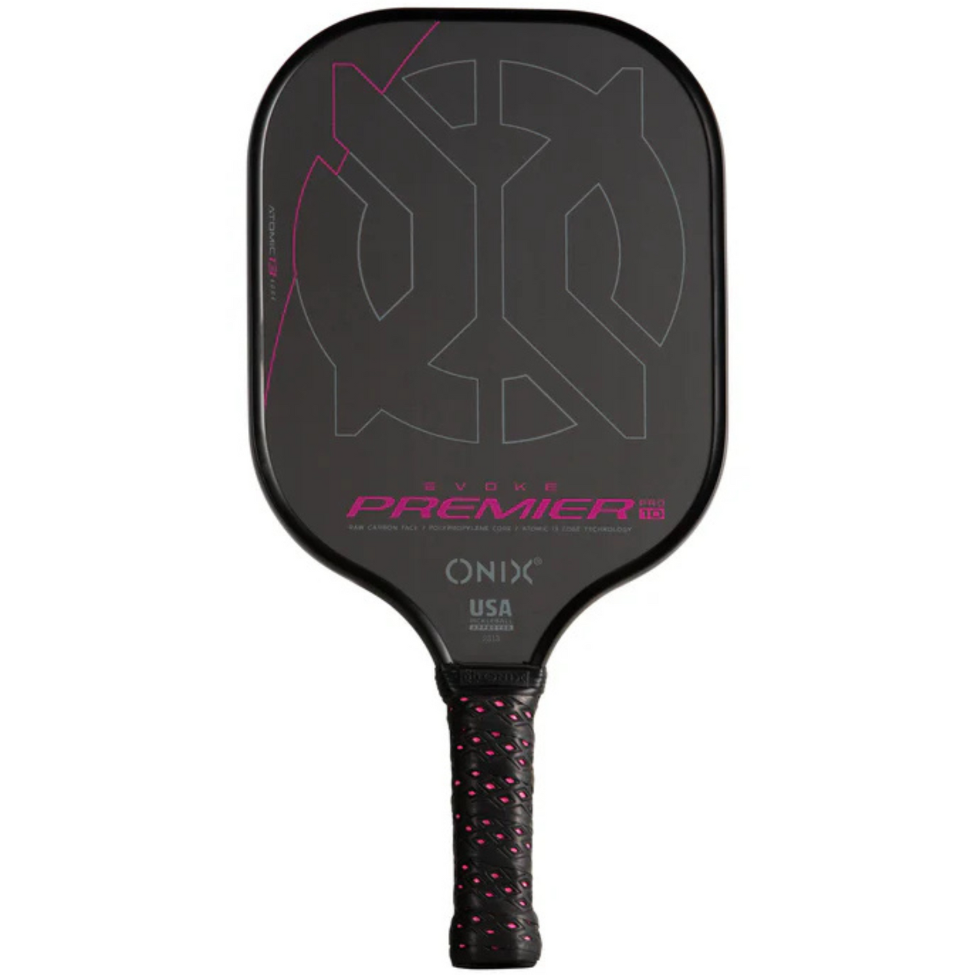 Onix Evoke Premier Pro Raw Carbon Fiber 10 mm Pickleball Paddle