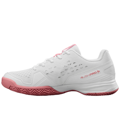 Wilson Rush Pro Jr L Tennis Shoes - White / White / Mauve Pink