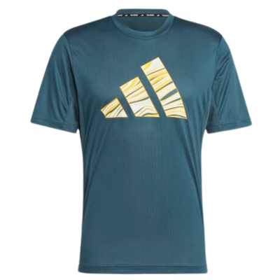 Adidas Hiit Graphic Slogan Men Training Tennis T-Shirt - Arctic Night