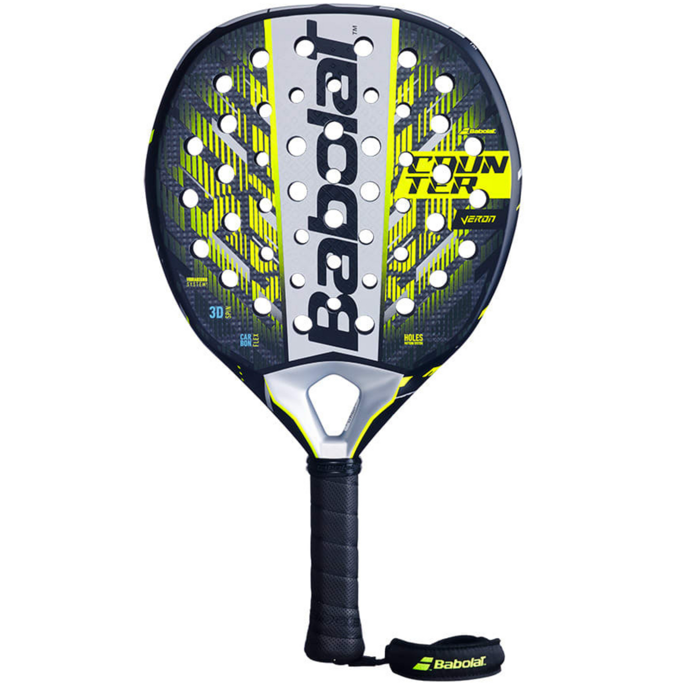 Babolat Counter Veron 2.5 2025 Padel Racquet  - Black/Yellow