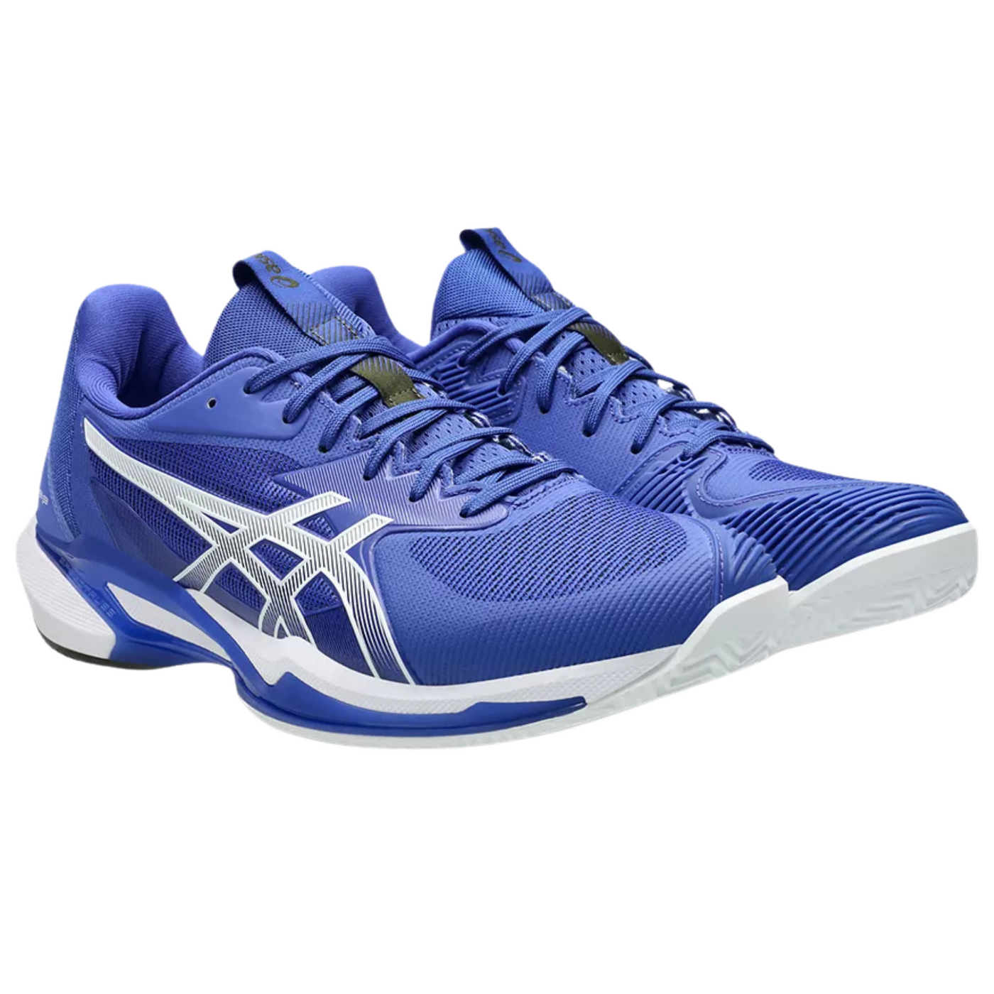 Asics Solution Speed FF 3 Clay Herringbone Mens Tennis Shoes - Dark Cobalt/White