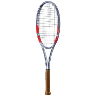 Babolat Pure Strike 97 Gen 4 Unstrung Tennis Racquet - Carbon Gray/Neon Red