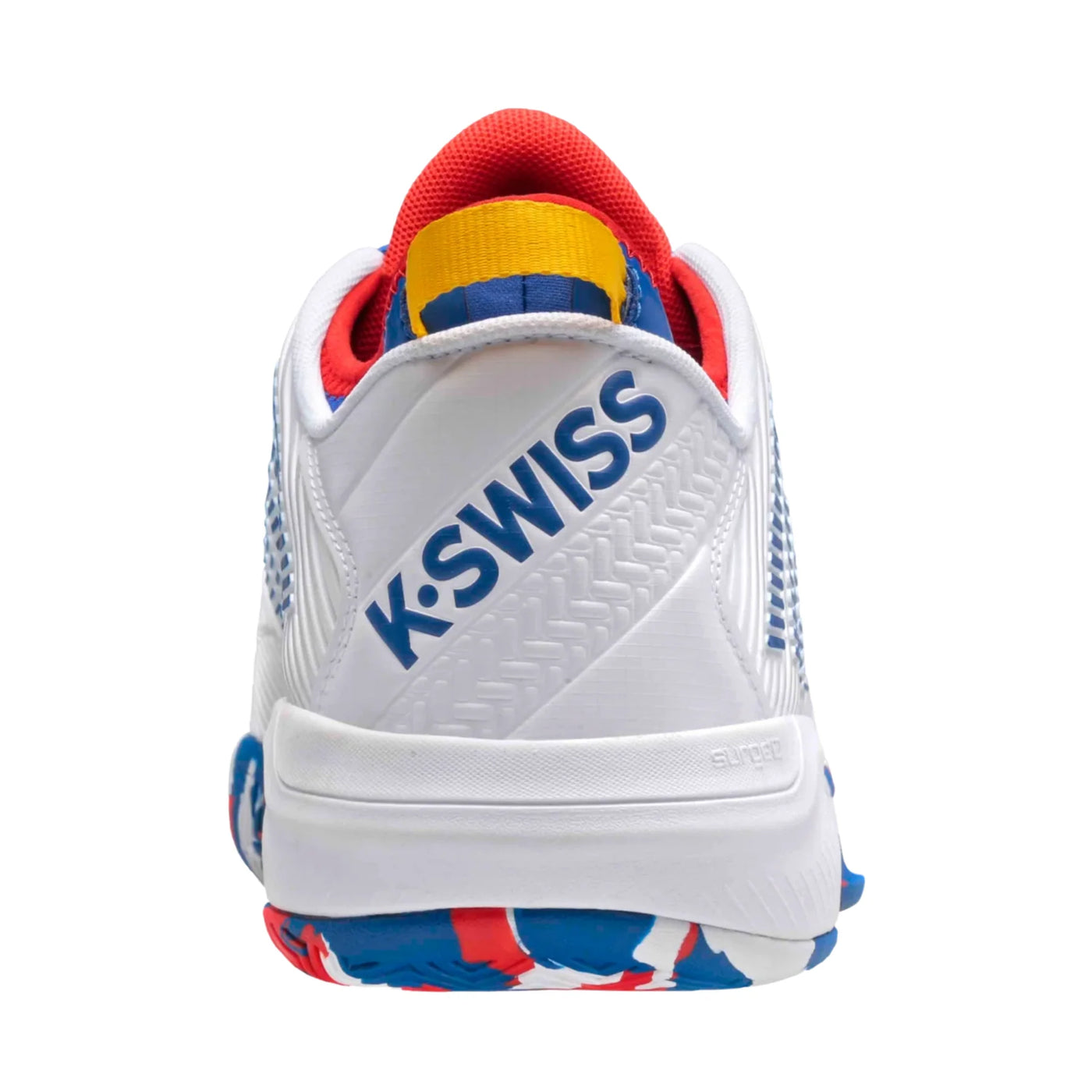 K Swiss Hypercourt Supreme White/Classic Blue/Berry Red Men Tennis Shoes
