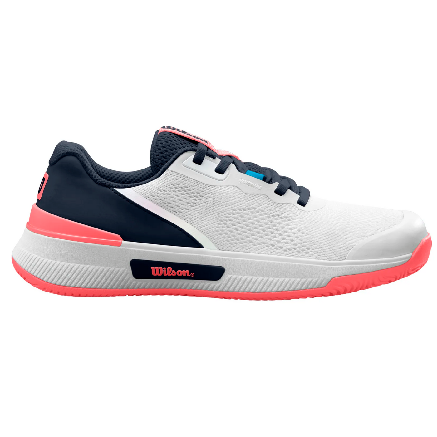 Wilson Intrigue Pro Women Tennis Shoes - White/Navy/Blaze