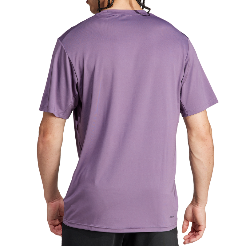 Adidas Purple Train Essentials Stretch Training T-Shirt