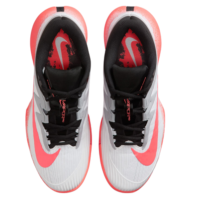 Nike Vapor Pro 3 Hard Court Womens Tennis Shoes - White/Hot Lava-Wolf Grey