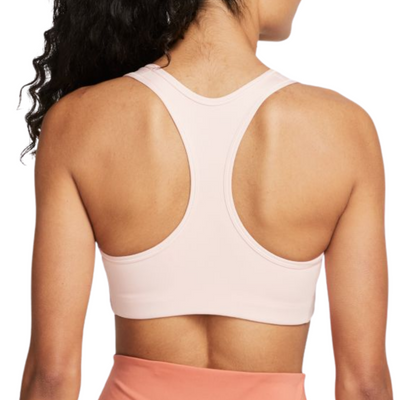 Nike Dri-FIT Swoosh Women Medium-Support Graphic Sports Bra - Atmosphere/White/Madder Root