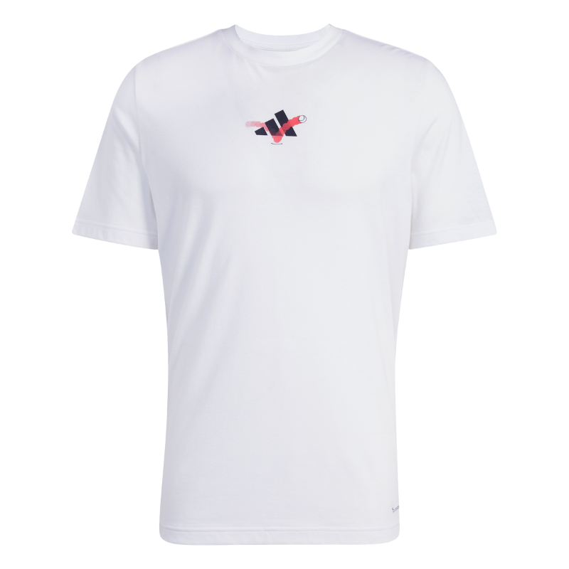 Adidas 3B G Men Tennis Shirt - White