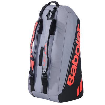 Babolat Pure Strike 6 Pack Tennis Bag Carbon Gray/Neon Red