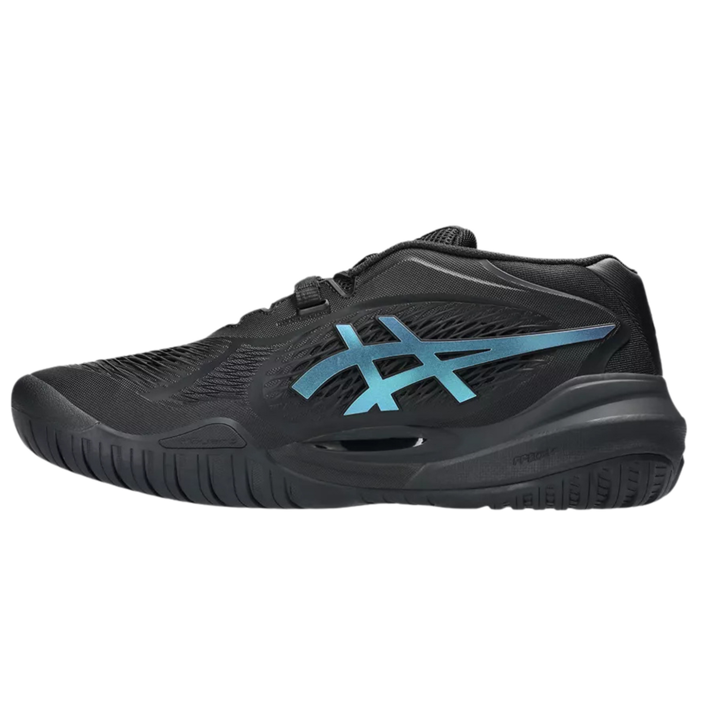 Asics Gel Resolution X Night Energy Hard Court Mens Tennis Shoes - Black/Prism Blue