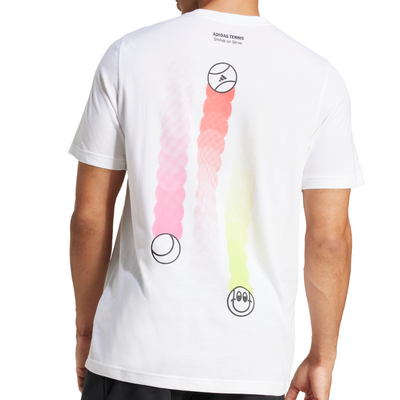 Adidas 3B G Men Tennis Shirt - White