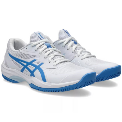 Asics Game FF Womens Tennis Shoes - White/Blue Coast