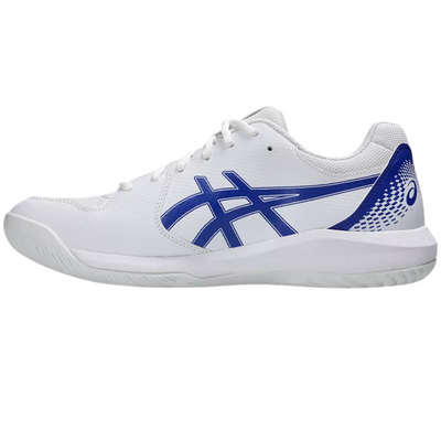 Asics Gel Dedicate 8 Hard Court Mens Tennis Shoes - White/Dark Cobalt