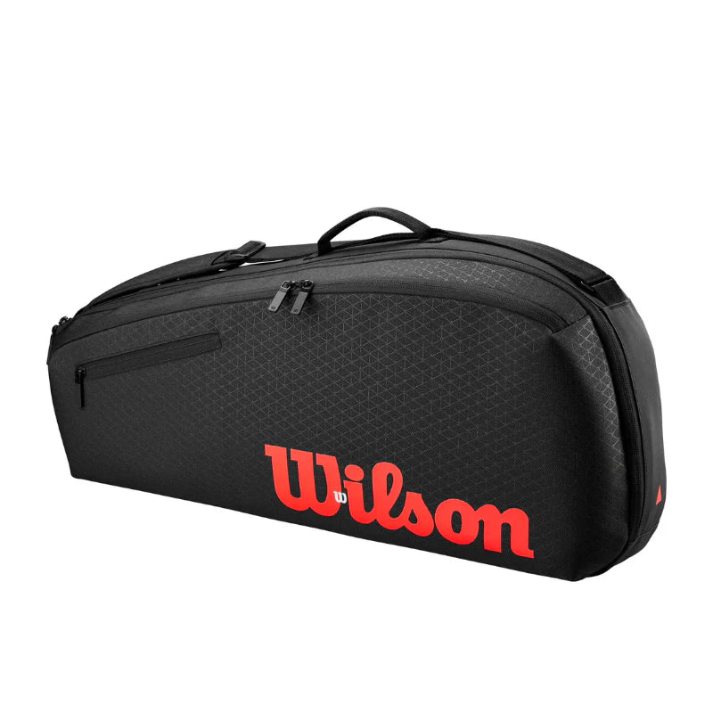 Wilson V3 3Pack Racquet Bag - Black/Infrared