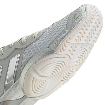 Adidas Barricade Junior Tennis Shoes - Silver Metallic/Dash Grey