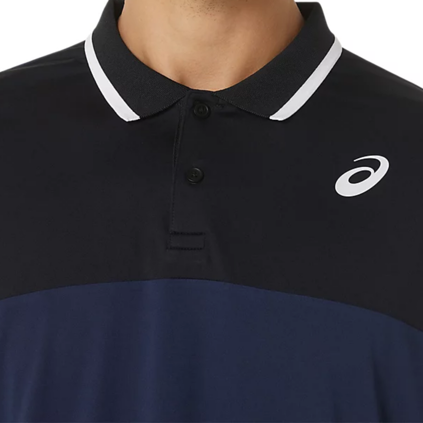 Asics Court Polo Men Tennis Shirt - Midnight/Performance Black