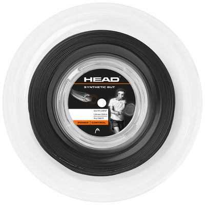 Head Synthetic Gut 200M Tennis String Reel - Black