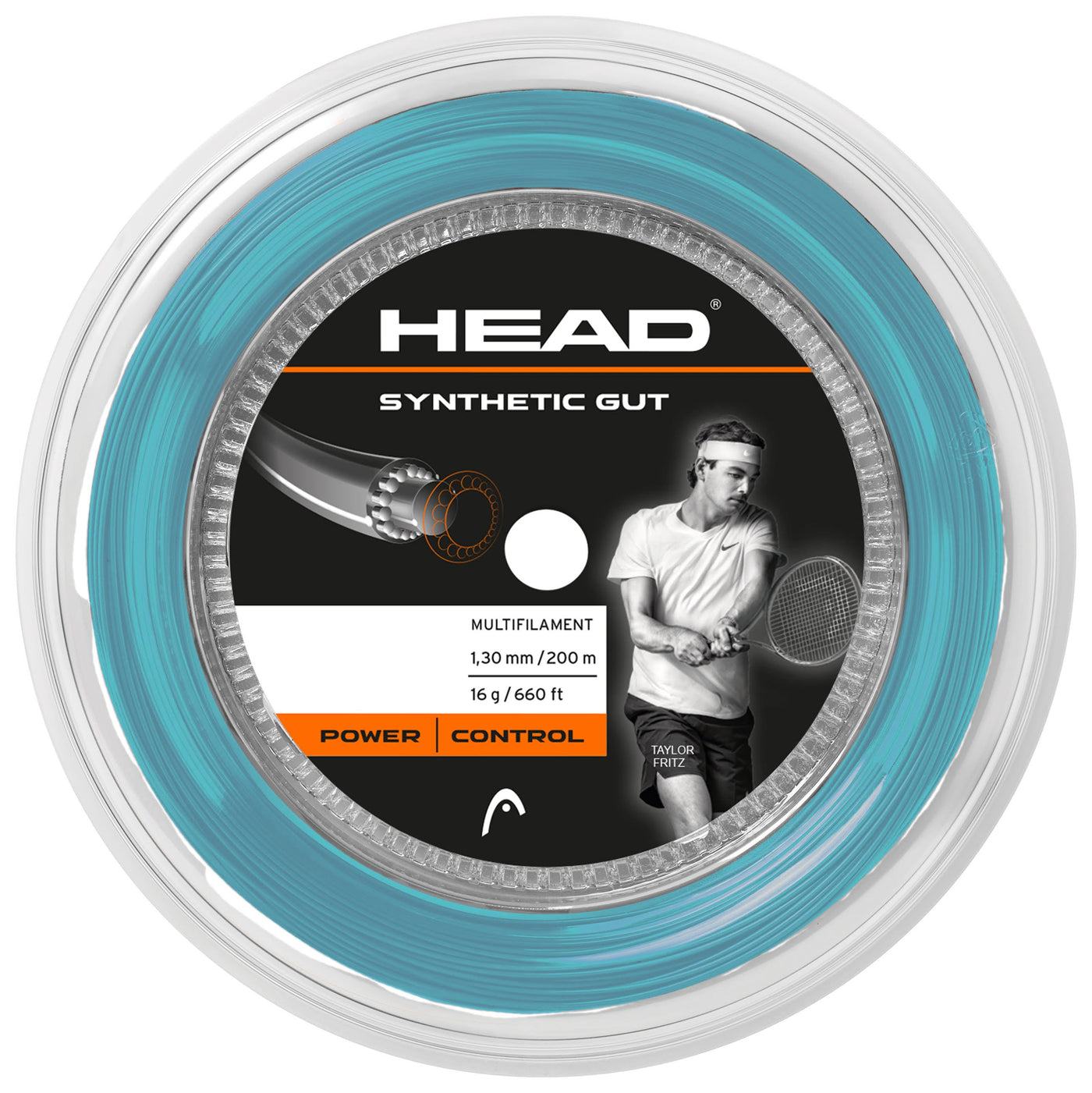 Head Synthetic Gut 200M Tennis String Reel  - Blue
