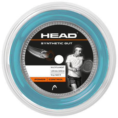 Head Synthetic Gut 200M Tennis String Reel  - Blue